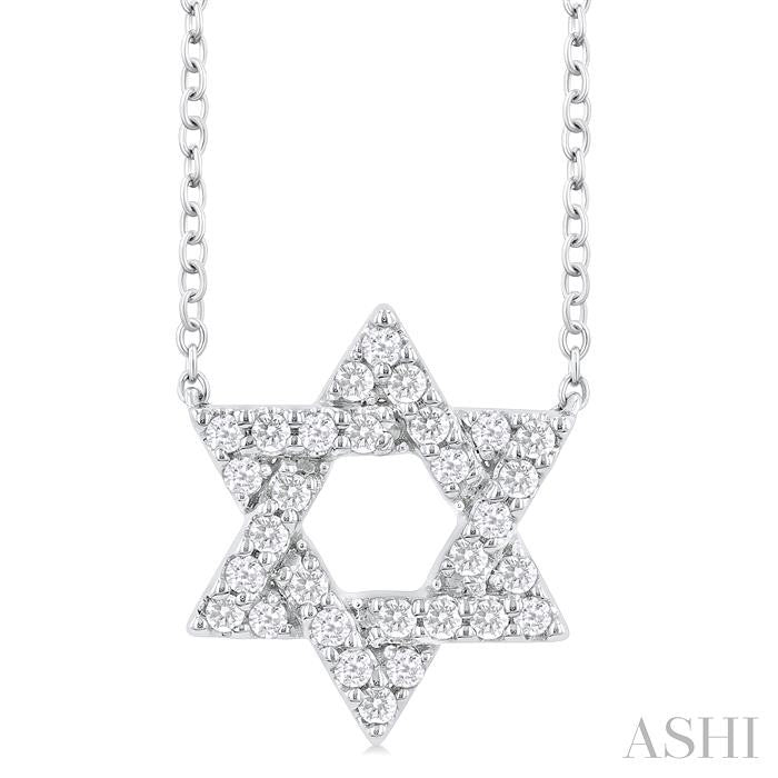 ASHI Star of David Diamond Fashion Pendant 649N6PPFGPDWG