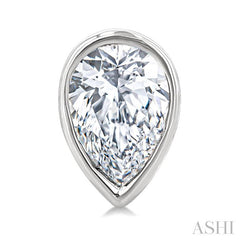 ASHI Pear Shape Bezel Set Petite Diamond Fashion Earrings 649S7PPTGERWG-PR