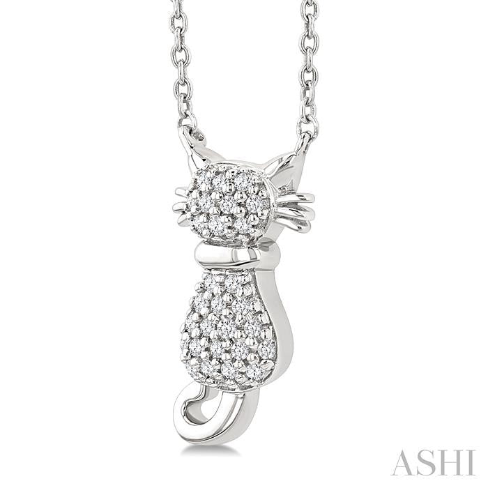 ASHI Cat Petite Diamond Fashion Pendant 649T8PPTSPDWG