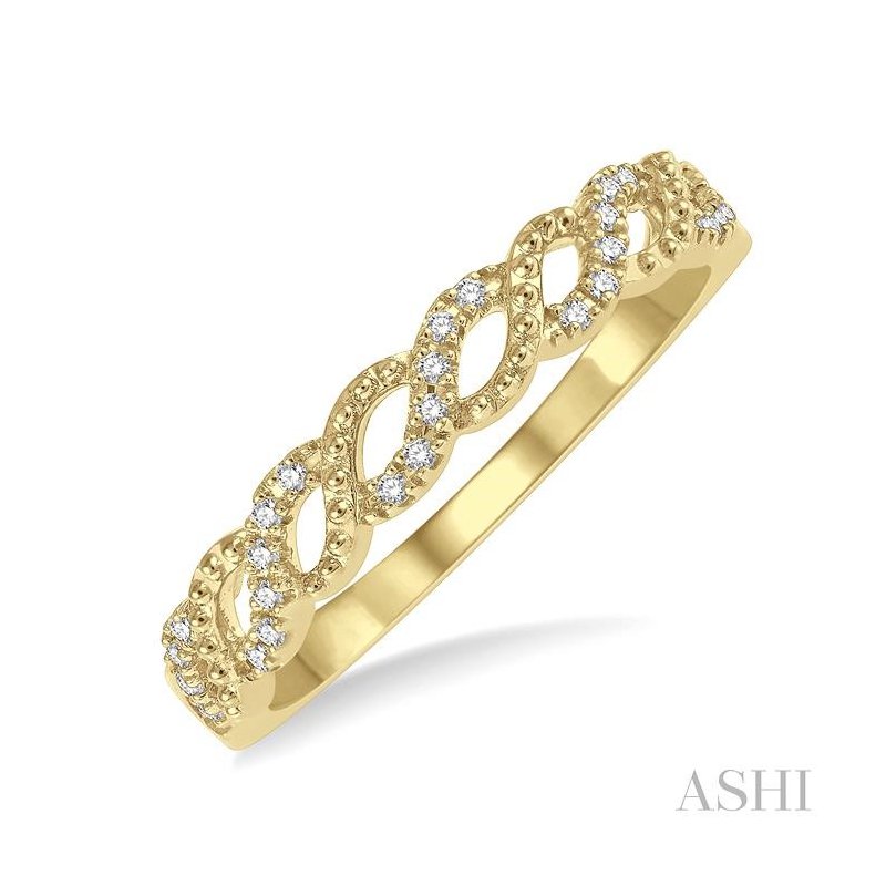 ASHI Stackable Bead Diamond Fashion Band 306A8PPFHYG