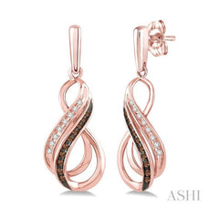 ASHI Infinity Champagne Diamond Fashion Earrings 98088PPTSERPG