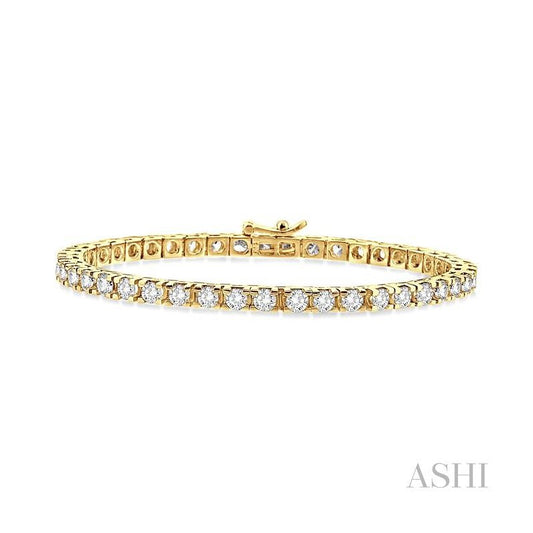 ASHI Diamond Tennis Bracelet 70166PPFGYG