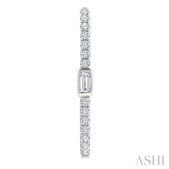 ASHI Rectangle Shape Diamond Fashion Hoop Earrings 660U4PPFGERWG-RCT
