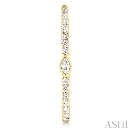 ASHI Marquise Shape Diamond Fashion Hoop Earrings 660U5PPFGERYG-MQ