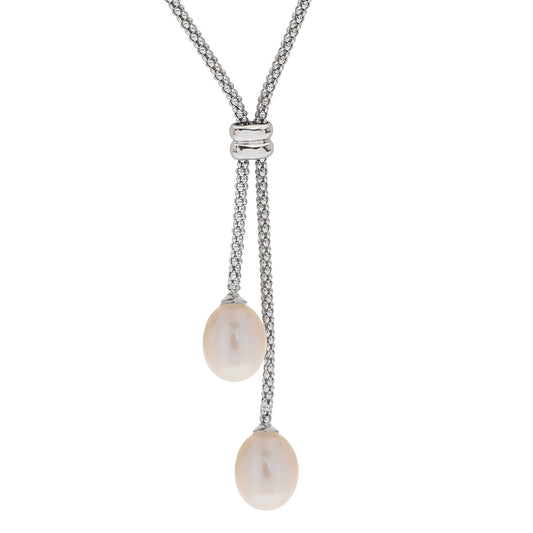 Parkplace Pearls Sterling Silver Freshwater Pearl Necklace 661133