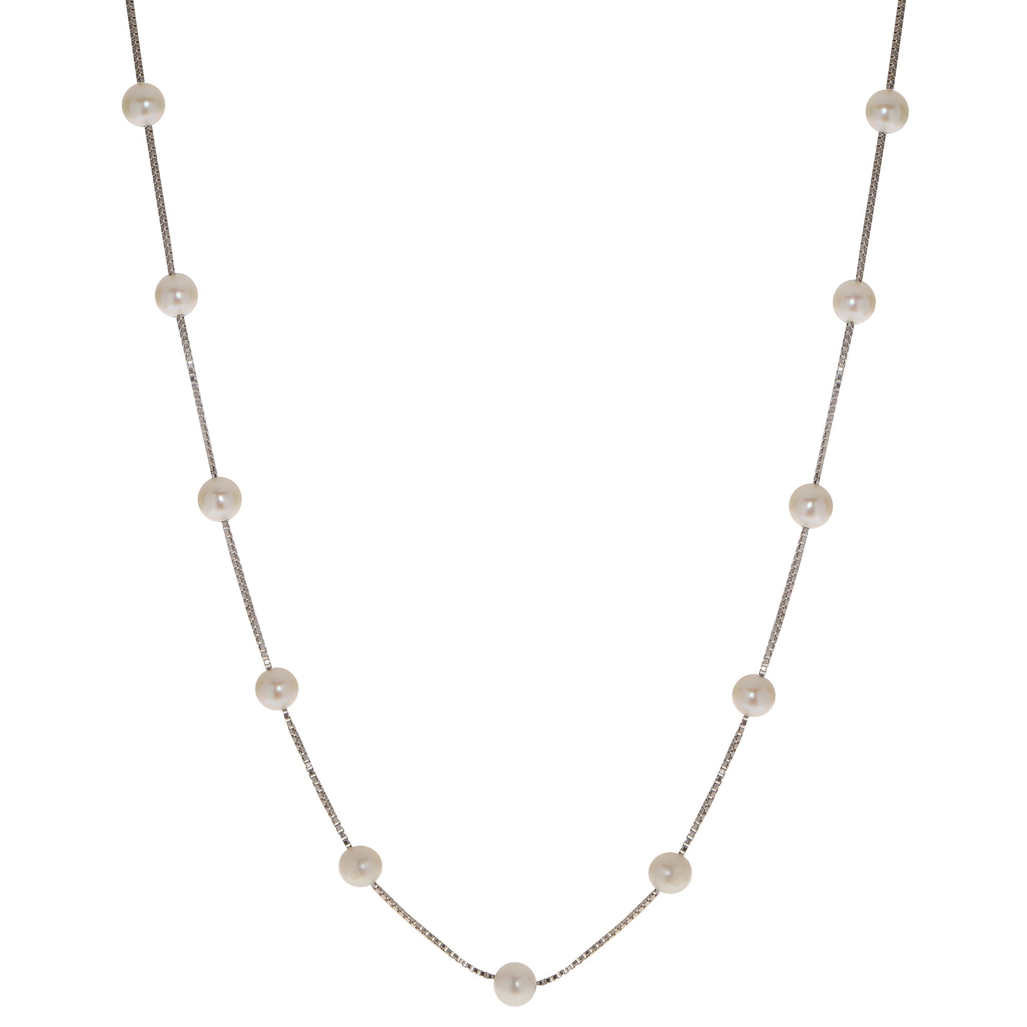Parkplace Pearls Sterling Silver Freshwater Pearl Necklace 661557
