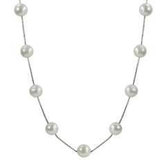 Parkplace Pearls Sterling Silver Freshwater Pearl Necklace 661559