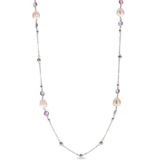 Parkplace Pearls Sterling Silver Freshwater Pearl Necklace 661849/NQ-AM