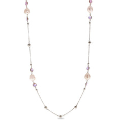 Parkplace Pearls Sterling Silver Freshwater Pearl Necklace 661849/NQ-AM
