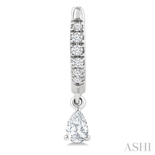 ASHI Pear Shape Petite Diamond Fashion Huggie Earrings 661X4PPFGERWG-PR