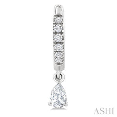 ASHI Pear Shape Petite Diamond Fashion Huggie Earrings 661X4PPFGERWG-PR