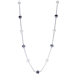Parkplace Pearls Sterling Silver Freshwater Pearl Necklace 662700/BWG