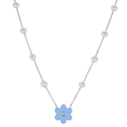 Parkplace Pearls Sterling Silver Freshwater Pearl Necklace 662846/FW