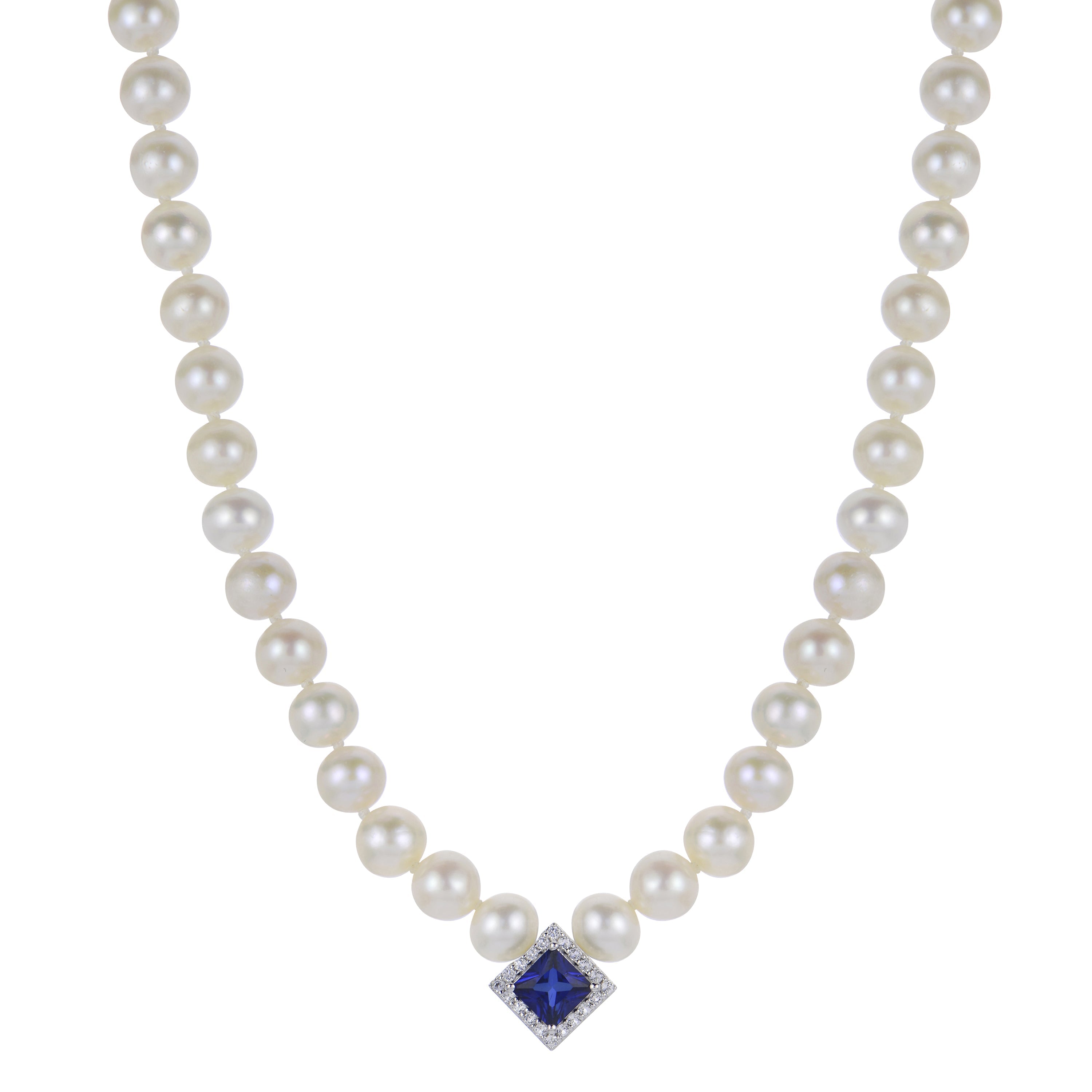 Parkplace Pearls Sterling Silver Freshwater Pearl Necklace 662944/CBS