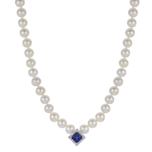 Parkplace Pearls Sterling Silver Freshwater Pearl Necklace 662944/CBS