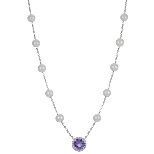Parkplace Pearls Sterling Silver Freshwater Pearl Necklace 662948/AM