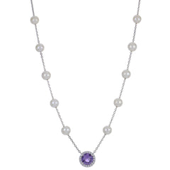 Parkplace Pearls Sterling Silver Freshwater Pearl Necklace 662948/AM