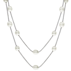 Parkplace Pearls Sterling Silver Freshwater Pearl Necklace 663828/WHT36