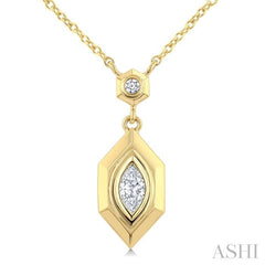 ASHI Hexagon Shape Diamond Fashion Pendant 663U0PPFGNKYG