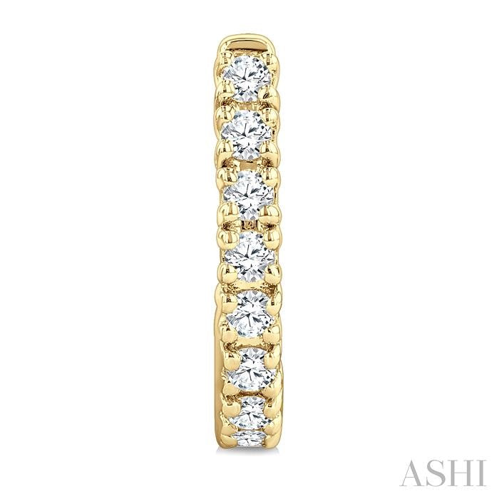 ASHI Petite Diamond Half Hoop Earrings 663X6PPTGERYG