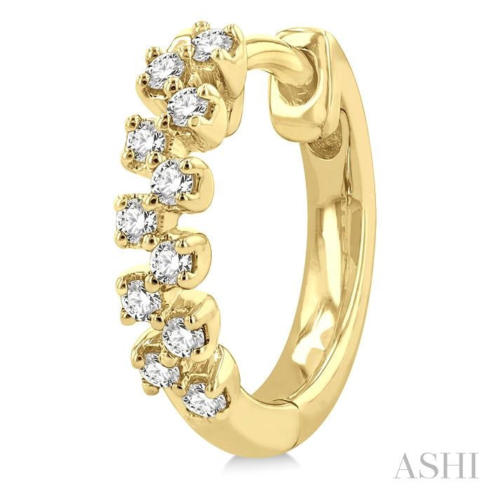 ASHI Petite Diamond Huggie Fashion Earrings 664W7PPTGERYG
