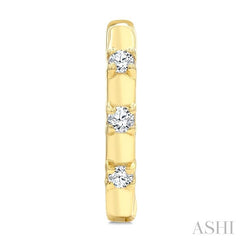 ASHI Petite Diamond Huggie Fashion Earrings 664X8PPTGERYG