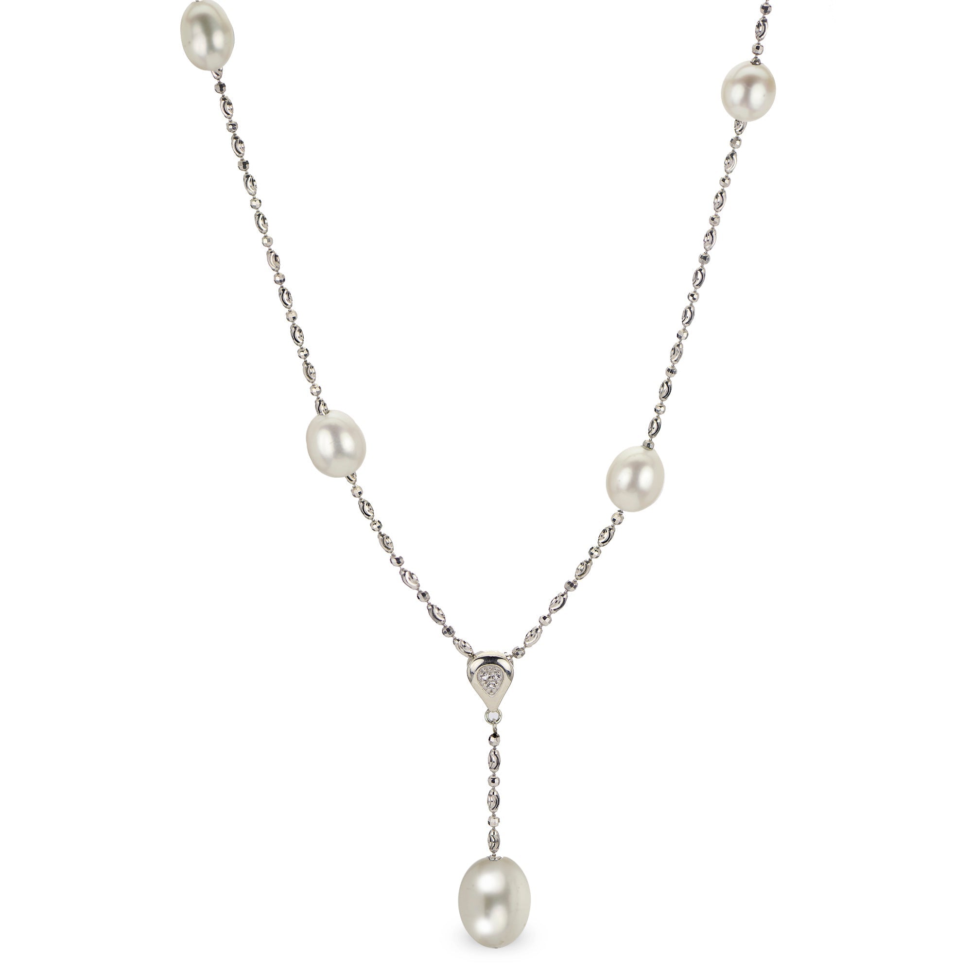 Parkplace Pearls Sterling Silver Freshwater Pearl Necklace 666448/FW