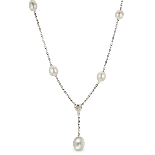 Parkplace Pearls Sterling Silver Freshwater Pearl Necklace 666448/FW