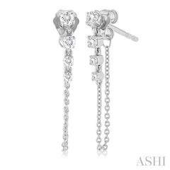 ASHI Journey Diamond Chain Earrings 667E5PPFGERWG
