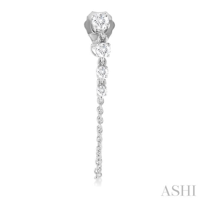 ASHI Journey Diamond Chain Earrings 667E5PPFGERWG