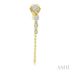 ASHI Journey Diamond Chain Earrings 667E5PPFGERYG
