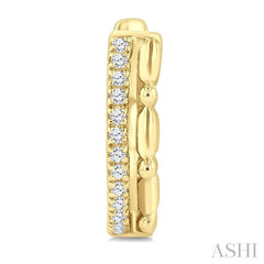 ASHI Petite Diamond Huggie Fashion Earrings 667X8PPTSERYG