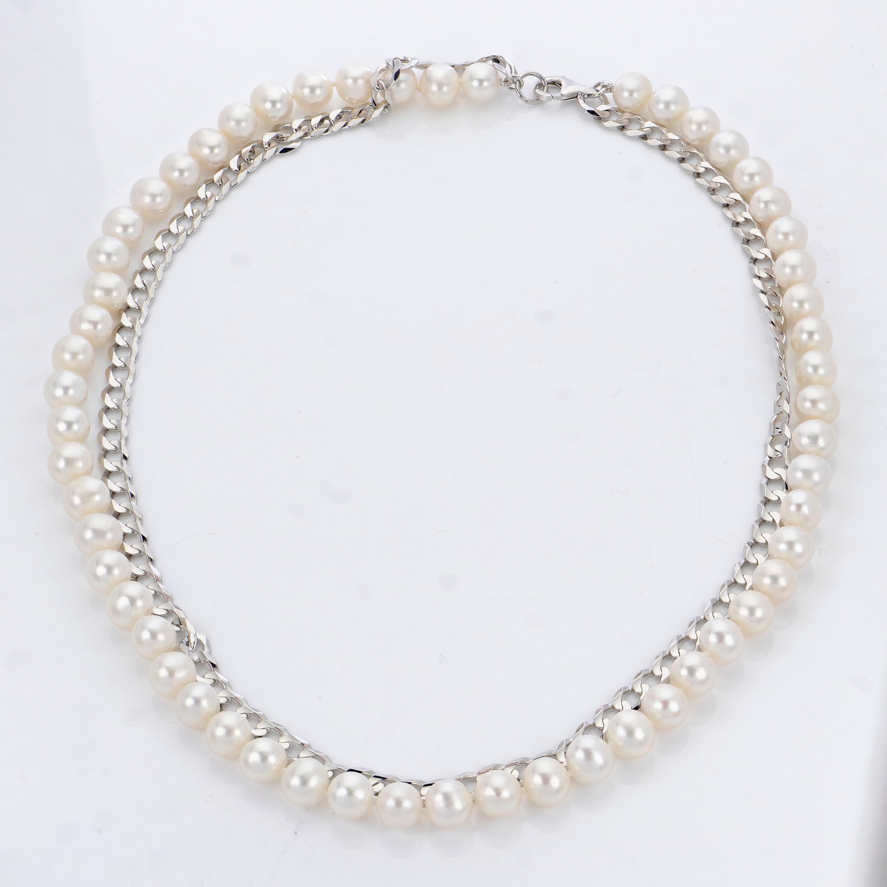 Parkplace Pearls Sterling Silver Freshwater Pearl Necklace 669822/FW
