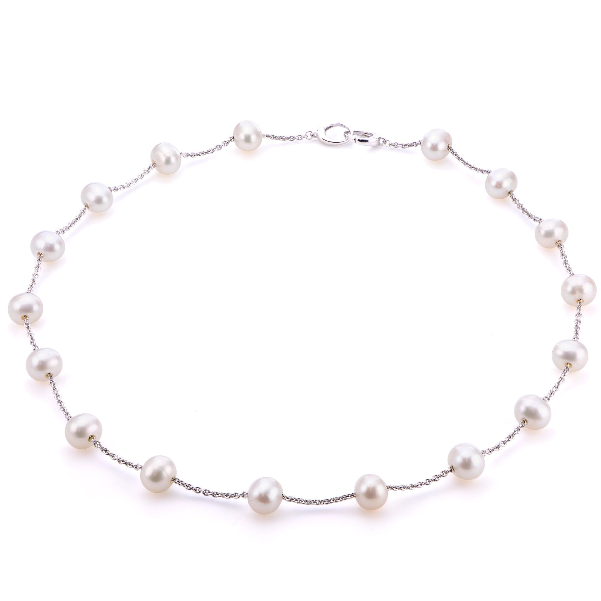 Parkplace Pearls Sterling Silver Freshwater Pearl Necklace 669909/FW