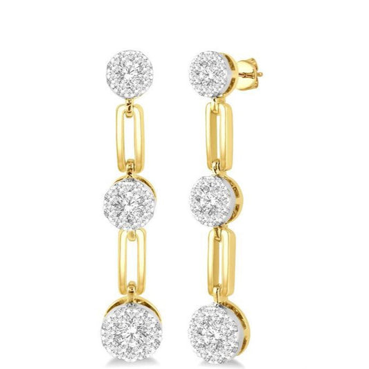Parkplace Jewelers Paper Clip Lovebright Diamond Fashion Earrings 926B2PPFGERYW