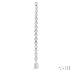 ASHI Pear Shape Lovebright Diamond Long Earrings 670E0PPFGERWG-1.25