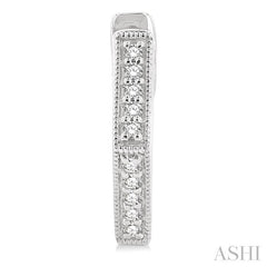 ASHI Petite Diamond Huggie Fashion Earrings 670W8PPTSERWG