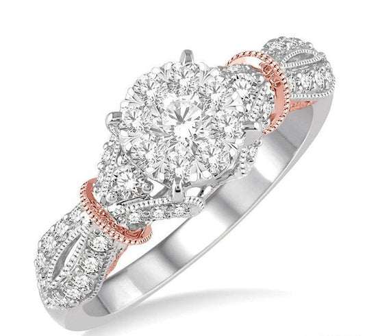 Parkplace Jewelers Round Shape Lovebright Diamond Engagement Ring 127E2PPFVWP