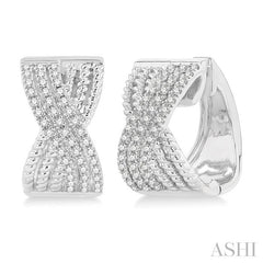 ASHI Petite Diamond Huggie Fashion Earrings 671W5PPFGERWG