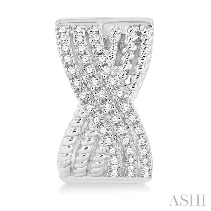 ASHI Petite Diamond Huggie Fashion Earrings 671W5PPFGERWG