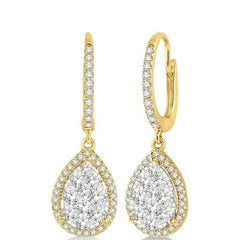 Parkplace Jewelers Pear Shape Halo Lovebright Essential Diamond Earrings 96092PPFVERYW