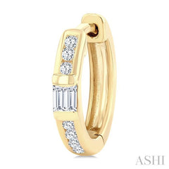 ASHI Petite Diamond Huggie Fashion Earrings 673X7PPTGERYG