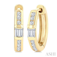 ASHI Petite Diamond Huggie Fashion Earrings 673X7PPTGERYG