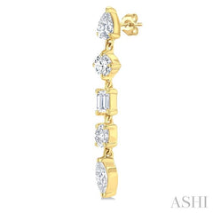 ASHI Mixed Shape Diamond Fashion Earrings 675E1PPFGERYG
