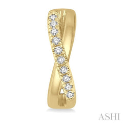 ASHI Petite Diamond Huggie Fashion Earrings 675V8PPTSERYG