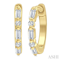 ASHI Petite Diamond Huggie Fashion Earrings 675X7PPTGERYG