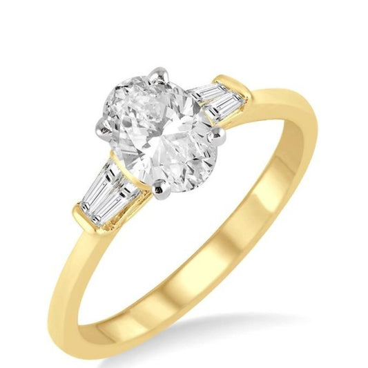 Parkplace Jewelers Oval Shape Semi-Mount Diamond Engagement Ring 254L7PPFVYW-SM-OV