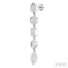 ASHI Mixed Shape Diamond Fashion Earrings 678E1PPFGERWG
