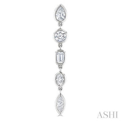 ASHI Mixed Shape Diamond Fashion Earrings 678E1PPFGERWG