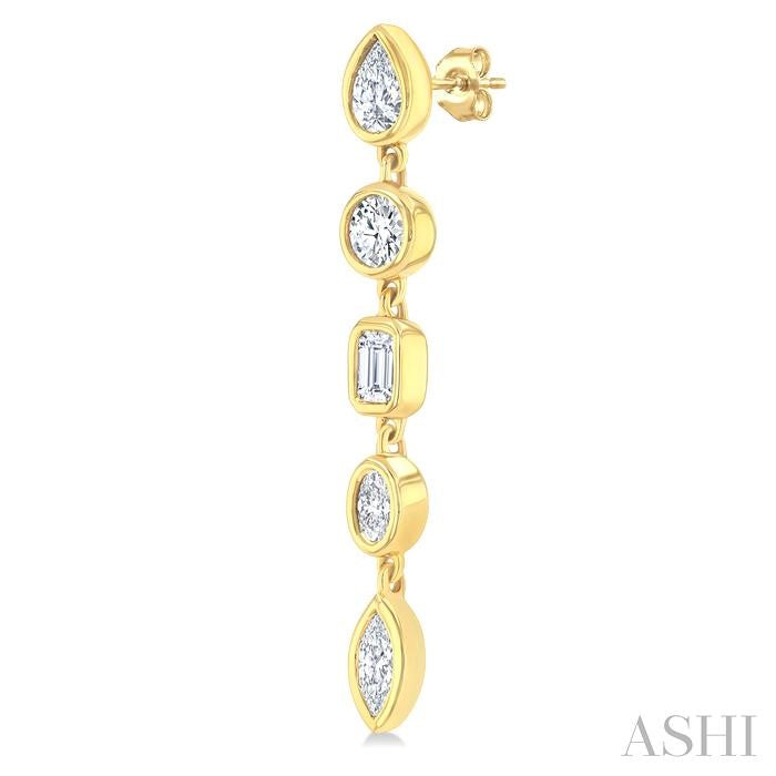 ASHI Mixed Shape Diamond Fashion Earrings 678E1PPFGERYG